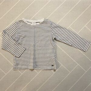 Zara Black Striped Long-Sleeve T-Shirt Unisex Kids Size 6-7Y